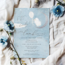 Kleines Lamm mit Balloondusche Einladung