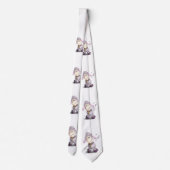 Kleines Lamm mit Bell Cartoon Neck Tie Krawatte (Rückseite)