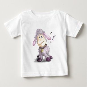 Kleines Lamm mit Bell Funny Baby T - Shirt
