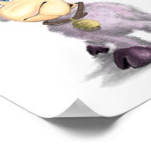 Kleines Lamm mit Bell-Poster-Malerei - Ihr Text Poster (Ecke)