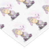 Kleines Lamm mit Bell Tablecloth Tischdecke (Schrägansicht)