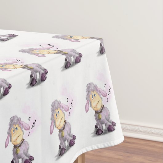 Kleines Lamm mit Bell Tablecloth Tischdecke (Beispiel)