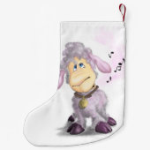 Kleines Lamm mit Bell Weihnachts-Strumpf Kleiner Weihnachtsstrumpf (Rückseite)