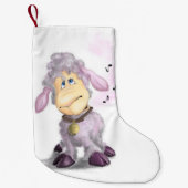 Kleines Lamm mit Bell Weihnachts-Strumpf Kleiner Weihnachtsstrumpf (Vorderseite)