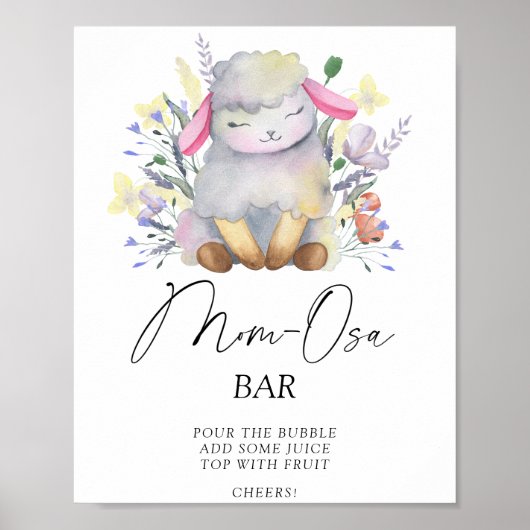 Kleines Lamm - Mon-osa-Bar-Poster Poster (Vorne)