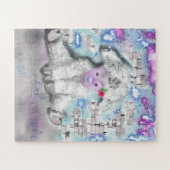 Kleines Lamm-Puzzle-Gemälde Puzzle (Horizontal)