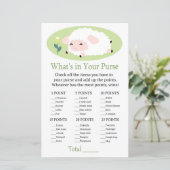 Kleines Lamm Was ist in deinem Handtaschenspiel? (Stehend Vorderseite)