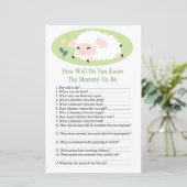 Kleines Lamm Wie gut kennen Sie Babydusche (Stehend Vorderseite)