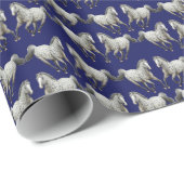 Kleines Leopardappaloosa-PferdePackpapier Geschenkpapier (Rolleneckpunkt)