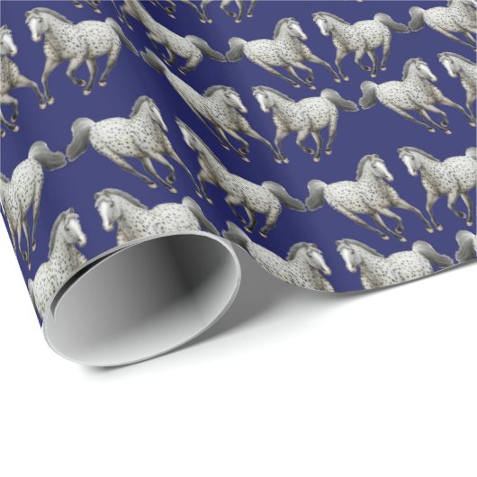 Kleines Leopardappaloosa-PferdePackpapier Geschenkpapier (Rolleneckpunkt)