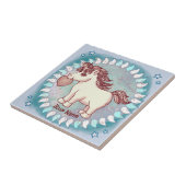 Kleines Liebes-Einhorn Fliese (Seite)