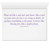 Kleines Lila Blütenlied - Lied von Sol. 8:6 Grüß. (Innenansicht Horizontal (Unten))