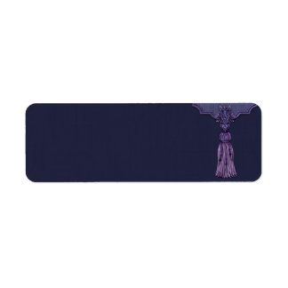 Kleines, Lila Tassel-Apothekenetikett