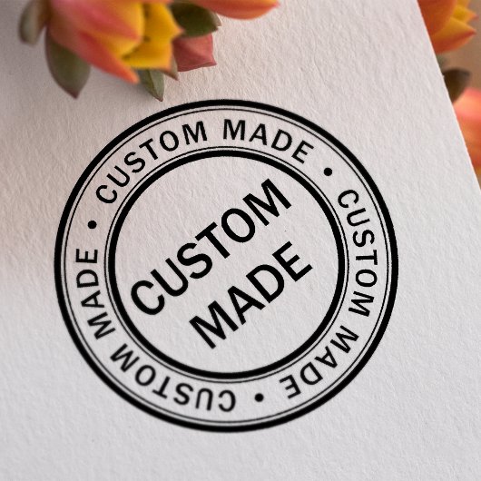 Kleines Logo für benutzerdefinierte Unternehmen Gummistempel