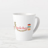 kleines Logo latte Tasse-12 oz Milchtasse (Rechte Ecke)