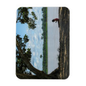 Kleines Mädchen am Amazonas-Fluss in Peru Magnet (Vertikal)