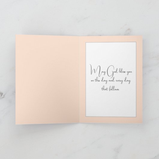 Kleines Mädchen auf dem Platz in Daisy Karte (Innenseite)