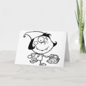 Kleines Mädchen auf einer picknicken Grußkarte Karte (Vorderseite)