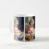 Kleines Mädchen-Backen-Plätzchen Kaffeetasse (Vorderseite Links)