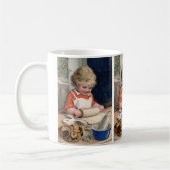 Kleines Mädchen-Backen-Plätzchen Kaffeetasse (Links)