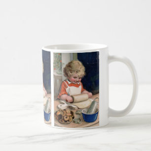 Kleines Mädchen-Backen-Plätzchen Kaffeetasse