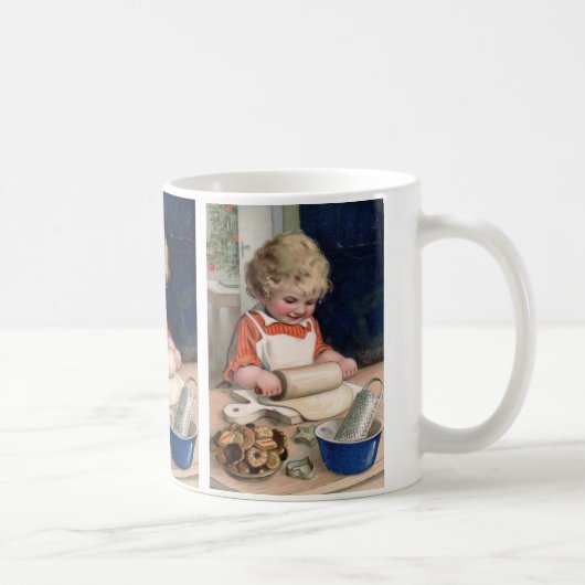 Kleines Mädchen-Backen-Plätzchen Kaffeetasse (Rechts)