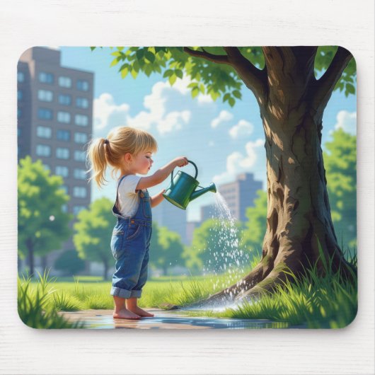 Kleines Mädchen Beim Käsermeister im Tessin Mousepad (Vorne)