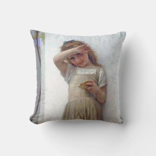 Kleines Mädchen, Bouguereau Kissen
