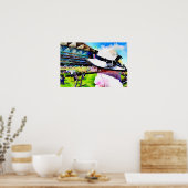 Kleines Mädchen, das die Rennen im Royal Ascot beo Poster (Küche)