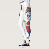 Kleines Mädchen Dia de Los Muertos Leggings (Links)