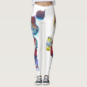 Kleines Mädchen Dia de Los Muertos Leggings