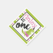 Kleines Mädchen Dinosaur Tutu Dinosaur Ballerina P Serviette (Ecke)