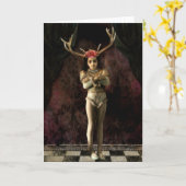 Kleines Mädchen dreizehn Karte (Gelbe Blume)