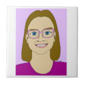 kleines Mädchen Fliese (Vorderseite)