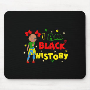 Kleines Mädchen Ich bin Schwarzer Geschichtsmonat Mousepad