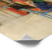 Kleines Mädchen im Spinning Wheel Poster (Ecke)