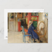 Kleines Mädchen im Spinning Wheel Postkarte (Vorne/Hinten)