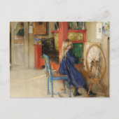 Kleines Mädchen im Spinning Wheel Postkarte (Vorderseite)