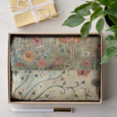 KLEINES MÄDCHEN IN DER GARTENDEKOUTION SEIDENPAPIER (Geschenk)