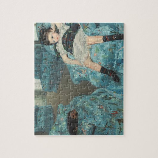 Kleines Mädchen in einem blauen Lehnsessel, 1878 Puzzle (Vertikal)