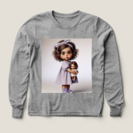 Kleines Mädchen in einem Lavenderkleid von Natasha