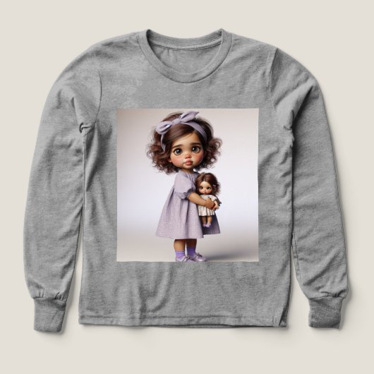 Kleines Mädchen in einem Lavenderkleid von Natasha (Design Vorderseite)