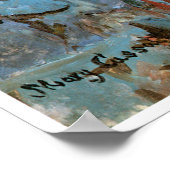 Kleines Mädchen in einer blauen Armlehne, 1878 Mar Poster (Ecke)