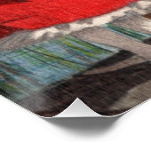 Kleines Mädchen in rot Poster (Ecke)