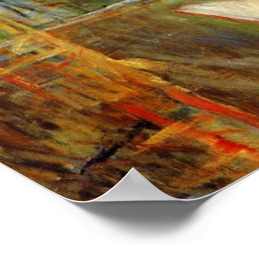 Kleines Mädchen, Lesung durch Berthe Morisot Poster (Ecke)