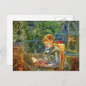 Kleines Mädchen, Lesung durch Berthe Morisot Postkarte (Vorne/Hinten)