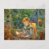 Kleines Mädchen, Lesung durch Berthe Morisot Postkarte (Vorderseite)
