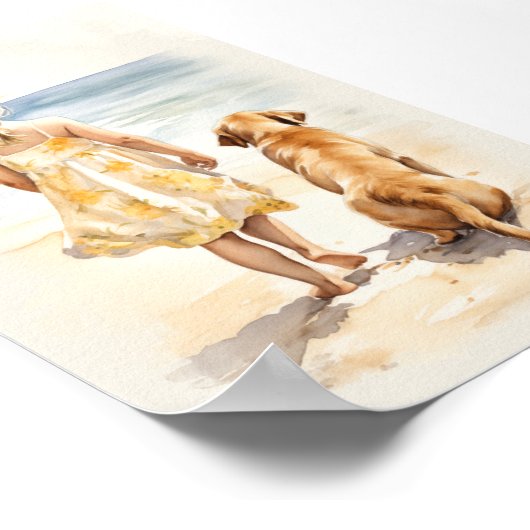 Kleines Mädchen mit Arbeitskraft Poster (Ecke)