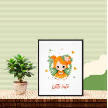 Kleines Mädchen mit Blume