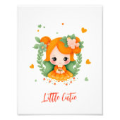 Kleines Mädchen mit Blume Fotodruck (Vorne)